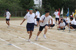 学級対抗リレー（電気科・電子機械科）