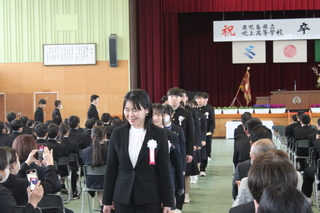 卒業生退場（情報処理科）