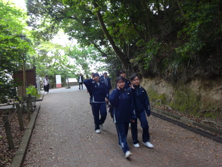 城山展望台へ