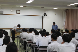 生徒代表お礼のあいさつ
