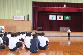就職・進学決意式