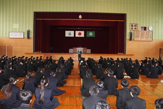 終業式後（進路指導部より）
