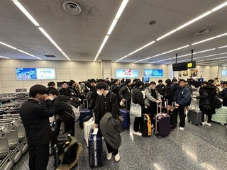 羽田空港にて