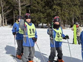 スキー研修のようす