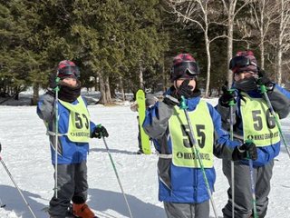 スキー研修のようす