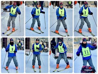 スキー研修のようす