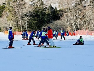 スキー研修のようす