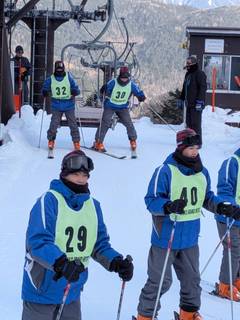 スキー研修のようす