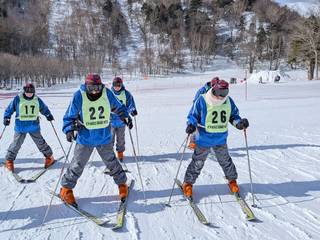 スキー研修のようす