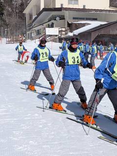 スキー研修のようす