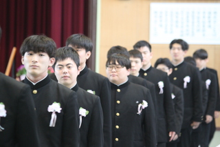 卒業生退場（電気科）