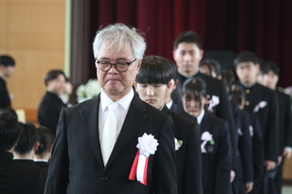 卒業生退場（情報処理科）