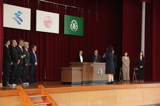 生徒代表お礼の言葉