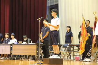 生徒会長挨拶